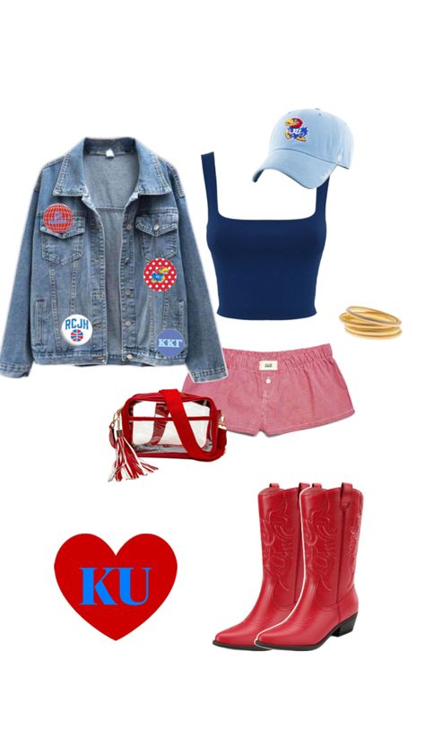 College Gameday Outfits, University Of Kansas, Model Outfits, Ole Miss, Gameday Outfit, Bed Decor, College Outfits, Fitness Inspo, Lookbook