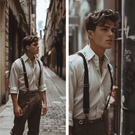 Men 1940s Fashion, 1940s Aesthetic Men, 1940 Fashion Mens, 1940s Outfits Men, 1940s Suits Mens, 1940s Mens Hair, 40s Aesthetic Fashion, Tumnus Costume, 1940 Mens Fashion