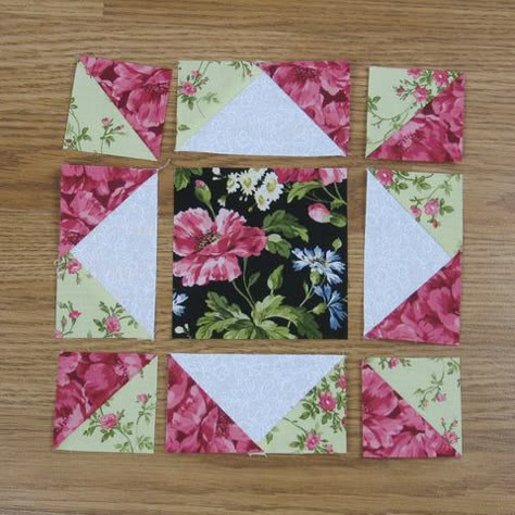 Mother's Choice Traditional Quilt Block Pattern – fabric-406 History Of Quilting, Fabric Crafts Diy, Quilting Designs Patterns, Quilt Square Patterns, Quilt Block Patterns Free, Quilt Care, Quilt Square, Beginner Quilt Patterns, Patchwork Quilt Patterns