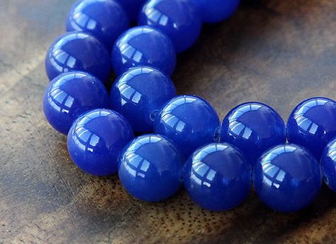 Dyed Jade Beads, Royal Blue Semi-transparent, 10mm Round - 15 inch strand - eSJR-B10-10 Traditional Large Blue Beads, Luxury Blue Natural Stone Beads Gems And Cabochons, Blue Natural Stone Oval Beads, Artisan Blue Polished Beads, Light Sky Blue, Blue Origin, Traditional Blue Polished Beads, Gems, And Cabochons, Blue Jade, Periwinkle Blue