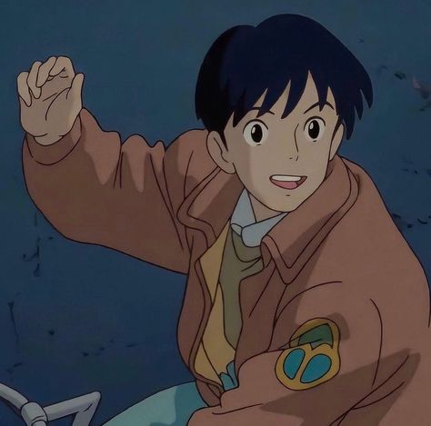 Seiji Amasawa Aesthetic, Pfps Studio Ghibli, Studio Ghibli Characters Icon, Ghibli Studio Pfp, Gibli Studio Icon, Seiji Amasawa Icon, Studio Ghibli Boys, Ghibli Aesthetic Icon, Pfp Ghibli