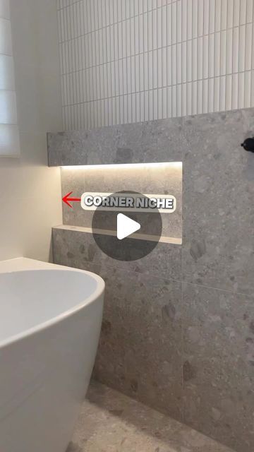 The Bathroom Guide on Instagram: "NICHE TIPS 👇🏼  🚀P.S If you want to learn how to create your own bathroom design using our structured design workflow methods… you’ll love our FREE 8 step video lesson design mini course!  💬 Comment “Mini” to get access now!  Corner niches are such a timeless feature!  Tips: 👉🏻 Tile Cohesion: Extend the wall tiles into the side of the niche. Whether using feature tiles or matching tiles, this creates a cohesive look.  👉🏻 Perfect Alignment: Build your niche at a height where it lines up perfectly with the grout lines for a clean, professional finish.  👉🏻 Creative Placement: Get creative! For example, aligning your niche with the edge of the shower screen can create a seamless, wall-to-wall appearance.  These tips will help you make the most of your Tiled Shower Niche, Bathroom With Niche, Bath Niche Ideas, Niche In Shower Wall, Shower Niche Height, Niche Design Wall Bathroom, Toilet Niche, Shower Niche Placement, Bathroom Niche Design