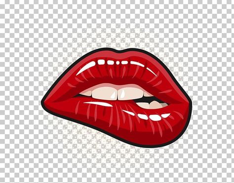 Lips Biting Drawing, Lip Logo Design Ideas, Mouth Logo Design, Biting Lip Drawing, Lips Logo Branding, Lip Bite Drawing, Lips Graphic Design, Lip Template, Lips Template