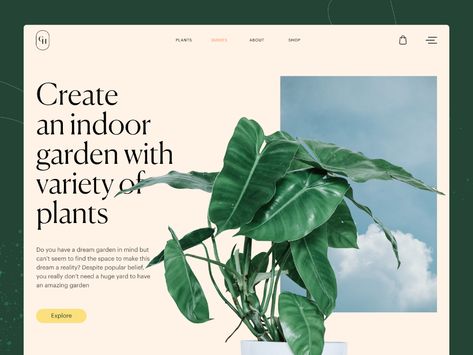 Gardening Company Website: Guides Page by tubik on Dribbble Developing Photos, Dribbble Design, Web Design Examples, Ui Design Trends, 포트폴리오 레이아웃, Plant Guide, Company Website, Graphic Design Tips, Website Inspiration