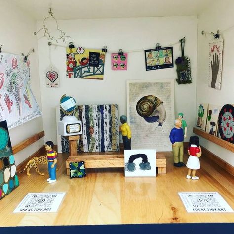 Mini Art Gallery, Richmond House, Storybook Gardens, Mini Gallery, Library Art, Library Programs, Little Library, Mobile Art, Collaborative Art