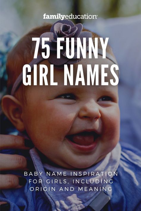 Whether you're looking for a quirky name for your little girl, or a name inspired by famous funny women, we've got you covered with this list of 75 funny girl names. Funny Names For Girls, Funny Girl Names, Funny Baby Names, Famous Brothers, Old English Words, Social Media Feed, Toddler Discipline, Funny Women, Name Inspiration