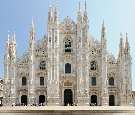 Facade of Milan Cathedral (Duomo), Lombardy, Italy. Facade of Milan Cathedral (D #Sponsored , #SPONSORED, #PAID, #Milan, #Italy, #Lombardy, #Facade Milan Cathedral, Cathedral Basilica, Lovely Places, Cathedral Church, Gothic Architecture, Future Travel, Milan Fashion, Barcelona Cathedral, Travel Destinations