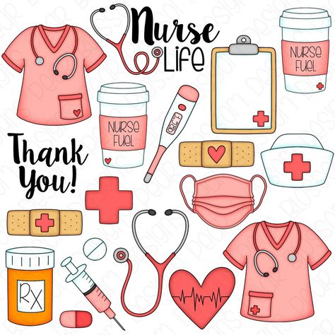 Nursing Doodles, Cute Nurse Drawing, Art For Doctors, Nursing Printable Stickers, Nurse Doodles, Nurse Images Clip Art, Nurse Vector, Aesthetic Medical, Nurse Clip Art