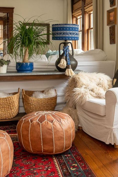 Love the look of the Moroccan Leather Floor Poufs that have been seen everywhere lately? I've got a budget friendly VEGAN option for you! Thgonwid Unstuffed Moroccan Ottoman Pouf Cover, Ottoman Footstool Storage Solution, Bean Bag Chair, Foot Rest, Brown Cover Ottoman, Moroccan Ottoman, Business Vision, Living Room Pouf, Moroccan Home Decor, Foot Rest Ottoman, Moroccan Homes, Ottoman Pouf, Floor Pouf