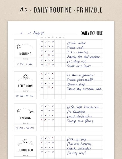 House Cleaning Planner Flylady Control Journal Daily Weekly - Etsy Australia Flylady Control Journal, Morning Routine Printable, Beauty Routine Schedule, Control Journal, Daily Routine Schedule, Routine Printable, Beauty Routine Checklist, Daily Routine Planner, Morning Routine Checklist