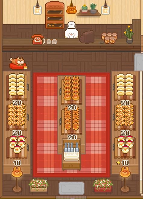 Fairy Bakery Game, Pixel Art Bakery, Fairy Bakery, Aesthetic Games, Games To Download, Aesthetic Game, Food Game, Bread Sweet, Pixel Game