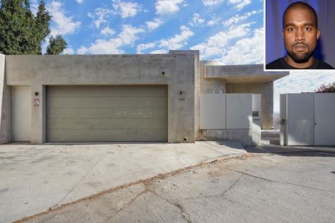 Kanye West's Former Minimalist Hollywood Hills Home Goes Back on the Market for $3.7M Kanye West House, Kanye West Home, Hollywood Hills Homes, Ocean Front Property, West Home, Hollywood Boulevard, Sunset Strip, Bachelor Pad, Marthas Vineyard