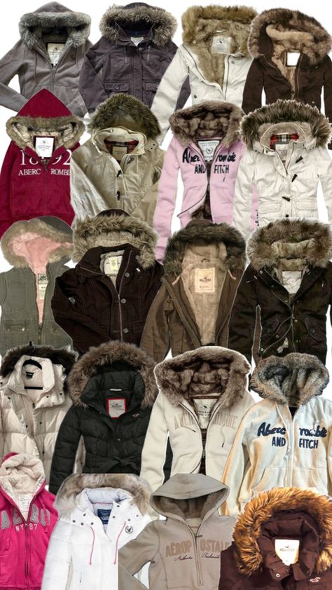 abercrombie and fitch, hollister and many more winter jackets inspo for those girls who want to keep warm and stay cute Hollister Jacket, Fur Lined Jacket, Abercrombie And Fitch, Line Jackets, Abercrombie & Fitch, Keep Warm, Hollister, Winter Jackets