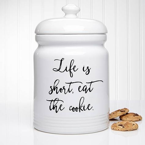 Cookie Jar Ideas, Personalized Cookie Jar, Personalized Garden Stones, Cricut Maker Ideas, Black White Design, Dog Treat Jar, Maker Ideas, Jar Design, Realtor Closing Gifts