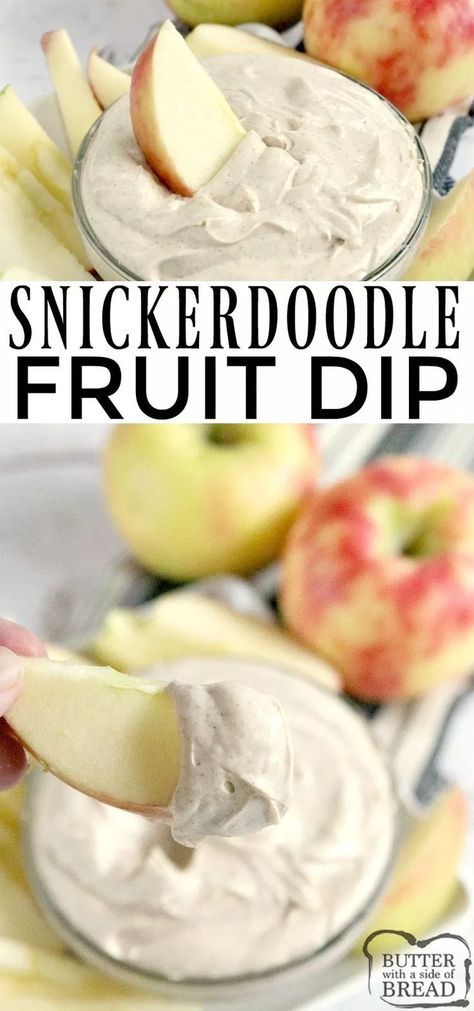 Doodle Fruit, Cream Cheese Fruit Dip, Sauce Spaghetti, Fruit Dips Recipes, Snickerdoodle Cookies, Sweet Dips, Apple Dip, Cookies Cream, Cinnamon Cookies