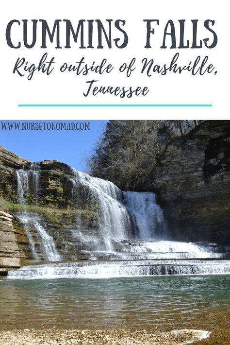 Cummins Falls, Nashville Tennessee Vacation, Tennessee Waterfalls, Nashville Travel Guide, Tennessee Road Trip, Nashville Vacation, Visit Nashville, Tennessee Travel, Swimming Hole