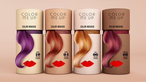 Design for Change Series 2 - Color Me Up on Packaging of the World - Creative Package Design Gallery Nice Packaging, Hair Color Brands, Luxury Packaging Design, Creative Hair Color, At Home Hair Color, Beer Packaging, Box Packaging Design, Color Shampoo, Article Design