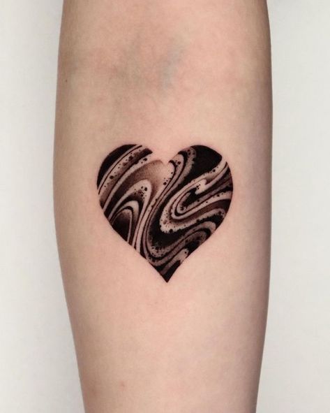 heart black line tattoo Black Heart Cover Up Tattoo, Heart Tattoo Black And White, Black Hearts Tattoo, Negative Space Heart Tattoo, Blacked Out Heart Tattoo, Funky Heart Tattoo, Shaded Heart Tattoo, Black Heart Tattoo, White Heart Tattoos