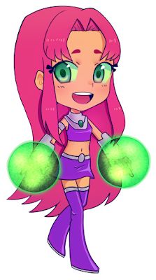 Starfire Titans, Teen Titans Birthday Party, Teen Titans Go Characters, Blaze The Cat, Teen Titans Starfire, Starfire And Raven, Dibujos Anime Chibi, Cartoon Network Characters, Original Teen Titans