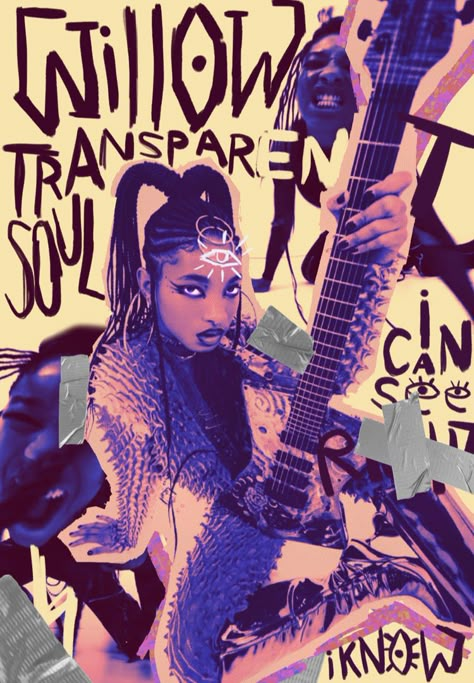 Willow Smith Transparent Soul, Soul Poster, Photowall Ideas, Roc Nation, Vintage Music Posters, Willow Smith, Arte Punk, Music Poster Design, Movie Poster Wall