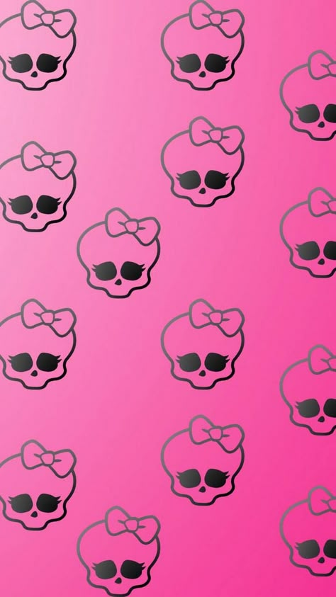 Pink Skull Wallpaper, High Wallpaper, Skulls Wallpaper, Monster High Aesthetic, Pink Goth, Arte Monster High, Goth Wallpaper, Gothic Wallpaper, High Aesthetic