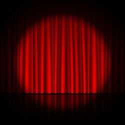 Spotlight On Stage, Red Velvet Curtains, Curtains Vector, Theatre Curtains, Stage Curtains, Globe Vector, Wedding Album Design, Velvet Curtains, Music Design