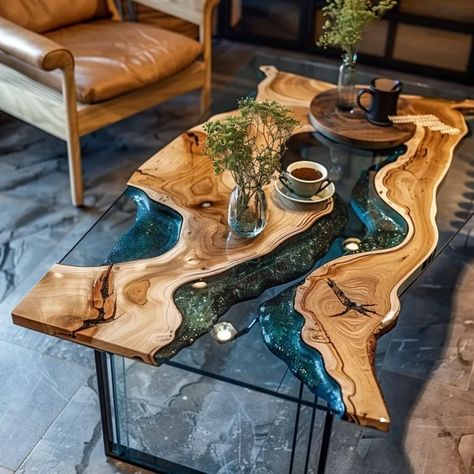 DIY resin coffee table