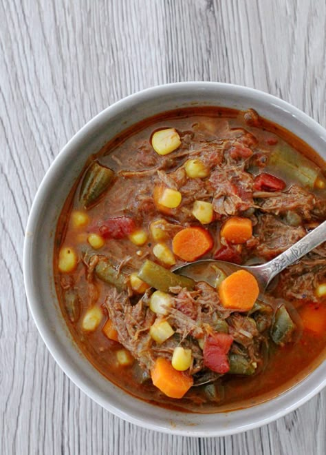 Beef Vegetable Soup for leftover pot roast Roast Beef Vegetable Soup, Beef Vegetable Soup Recipe, Beef Vegetable Soup, Shredded Beef Recipes, Leftover Pot Roast, Spaghetti With Ground Beef, Leftover Roast Beef, Leftover Beef, Vegetable Soup Recipe