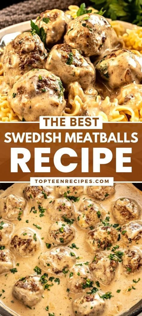 The Best Swedish Meatballs Recipe Authentic Swedish Meatballs, Best Swedish Meatball Recipe, Traditional Swedish Meatballs, Best Swedish Meatballs, Swedish Meatballs Recipe, Swedish Cuisine, Meatball Dinner, Meatball Recipes Easy, Meatballs Easy