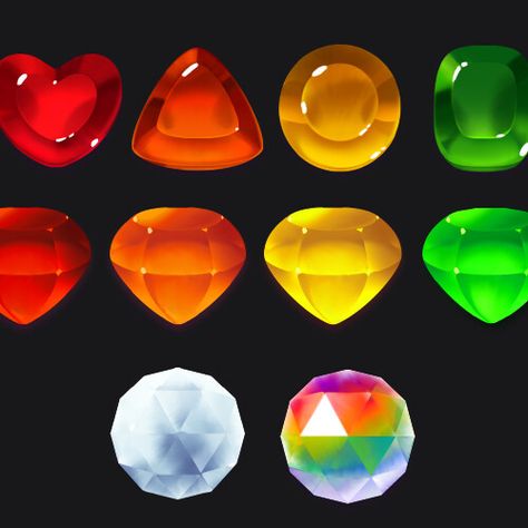 Game Gem, Coin Games, Coin Icon, Ghost Games, Candy Crystals, Candy Games, Food Artwork, 2d Game Art, Casual Art