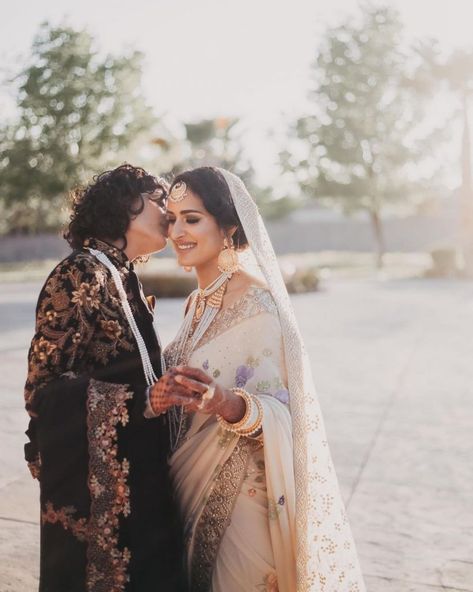 Poc Wlw Couple, Wlw Wedding, Mandap Decoration, Lesbian Weddings, Two Brides, Lgbtq Wedding, Lesbian Wedding, Couple Wedding, Pride Month