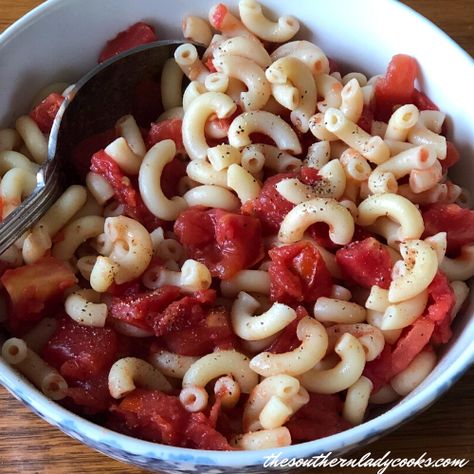 Macaroni Tomatoes, Macaroni And Tomatoes, Southern Lady Cooks Recipes, The Southern Lady Cooks, Old Fashioned Recipe, Southern Lady Cooks, Tomato Dishes, Easy Macaroni, Macaroni Recipes