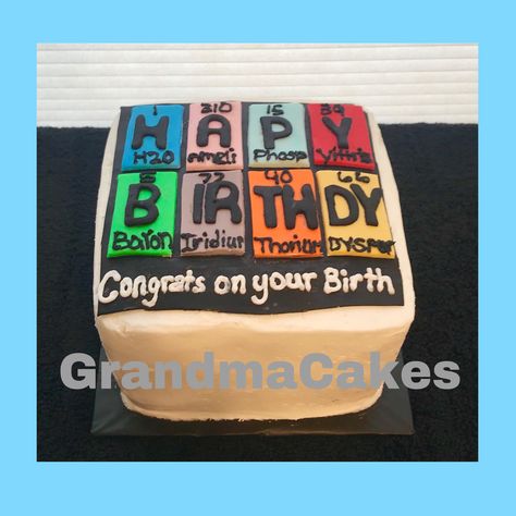 Chemistry Cake, Teacher Cakes, Twins Birthday, Creative Cake Decorating, Decorating Videos, Pokemon Party, Cake Decorating Videos, Twin Birthday, Happy Birthday Quotes