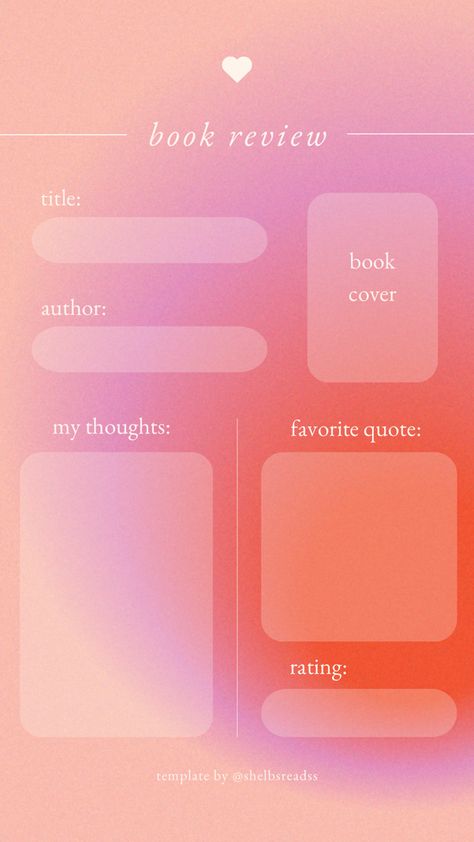 Pink Book Review Template, Instagram Story Book Review, Booktok Backgrounds, Pink Book Icon, Aesthetic Book Review, Reading Update Template, Pink Book Aesthetic, Book Influencer, Booktok Ideas