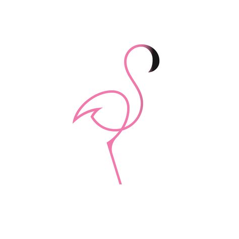 Flamingo Logo, Flamingo Tattoo, Retro Logo Design, Flamingo Wallpaper, Timelapse Video, Flamingo Art, Retro Logo, Pink Flamingo, Line Art Drawings