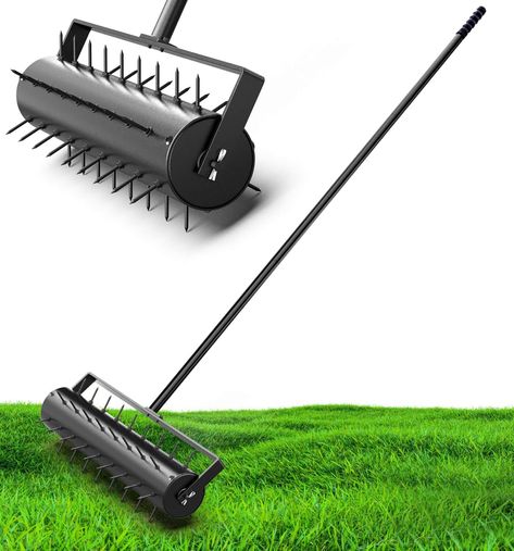 PRICES MAY VARY. Efficient Lawn Aeration: With its sturdy 20-inch roller and 2.2-inch nails, this aerator effortlessly penetrates dense soil, ensuring your lawn gets the water, air, and nutrients it needs. Durable Construction: Crafted from galvanized steel, this aerator is rust-resistant and built to last, guaranteeing long-lasting performance. Versatile Tool: Whether you're dealing with clay, sand, or loamy soil, this aerator can handle it all, providing optimal care for your lawn. Comfortable Lawn Aeration, Loamy Soil, Landscaping Projects, Aerate Lawn, Yard Care, Landscape Projects, Lake Como, Lawn Care, Galvanized Steel