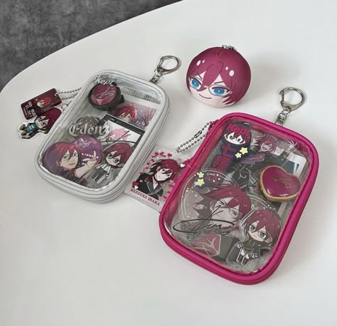 Ita Bag Enstars, Itabag Enstars, Ita Bag Aesthetic, Ita Bag Ideas, Itabag Ideas, Clear Phone Case Design, Ita Bags, Workplace Culture, Anime Bag