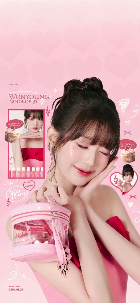 Pink Wonyoung Wallpaper, Wonyoung Ive Wallpapers, Jang Wonyoung Wallpaper, Wonyoung Lockscreen, Wonyoungism Wallpaper, Wonyoung Pink, Wonyoung Wallpaper, Tartan Wallpaper, Six Girl