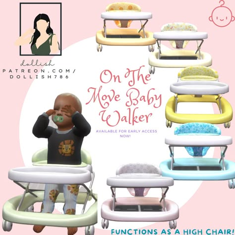 Sims 4 Infant Mods Patreon, Sims 4 Infant Walker, Sims 4 Infant Stuff, Sims 4 Cc Bassinet Override, Dollish Sims 4 Cc, Sims 4 Dollish, Sims 4 Cc Stroller Patreon, Sims 4 Infant Bouncer, Sims 4 Mod House