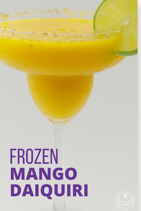 Mango Daquiri Recipe Frozen Daiquiri, Mango Daquiri Recipe, Coconut Rum Drinks, Mango Vodka, Mango Daiquiri, Mango Cocktail, Mango Rum, Frozen Daiquiri, Daiquiri Recipe