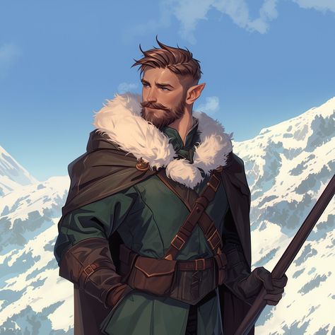 Dnd Ranger Character Design, Npc Energy, Elf Adventurer, Dnd Npc Art, Dnd Adventurer, Adventurer Character Design, Dungeons And Dragons Ranger, Rpg Npc, Ranger Dnd