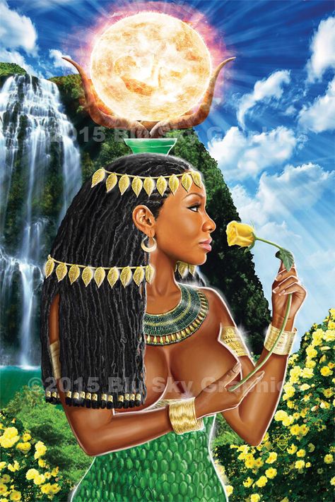 Rastafari Art, African Goddess, Egyptian Deity, Ancient Egyptian Gods, African Spirituality, The Greeks, Egyptian Culture, The Romans, Egyptian Goddess