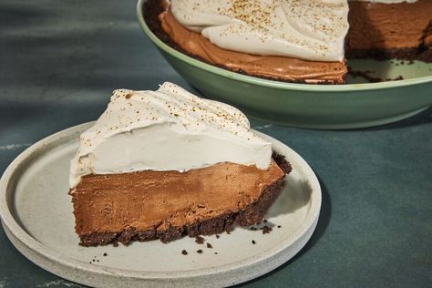 Espresso Martini Pie Is Chocolatey, Boozy, and Irresistible — FOOD & WINE Best New Recipes, Cookie Crumb Crust, Crumb Crust, Kahlua Coffee Liqueur, Chocolate Wafer Cookies, Chocolate Pie, Wafer Cookies, Espresso Powder, Chocolate Wafers