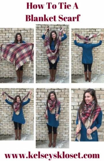 Tie A Blanket Scarf, Blanket Scarf Outfit, How To Wear A Blanket Scarf, Ways To Wear A Scarf, How To Wear A Scarf, Scarf Outfit, Scarf Tying, How To Wear Scarves, Blanket Scarf