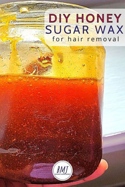 Honey For Hair, Sugar Wax Recipe Diy, Diy Wax Hair Removal, Wax For Hair Removal, Homemade Hair Removal, Homemade Sugar Wax, Wax Recipe, Sugar Wax Recipe, Sugar Wax Diy