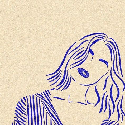 agathe marty on Instagram: "long time I didn’t draw a cool lady in blue and striped shirt, so here she is 💙" Lady Illustration, Agathe Marty, Female Illustration, Line Art Woman, Woman Paintings Abstract Simple, Painting Shirts, Cool Graphics, T Shirt Painting Ideas, Woman Illustration Minimalist