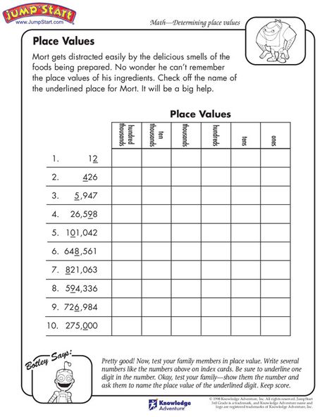 Place Value 3rd Grade, Translations Math, Value Worksheet, Grade 5 Math Worksheets, Worksheets 3rd Grade, Third Grade Worksheets, Place Value Games, 3rd Grade Ideas, Place Value Worksheets