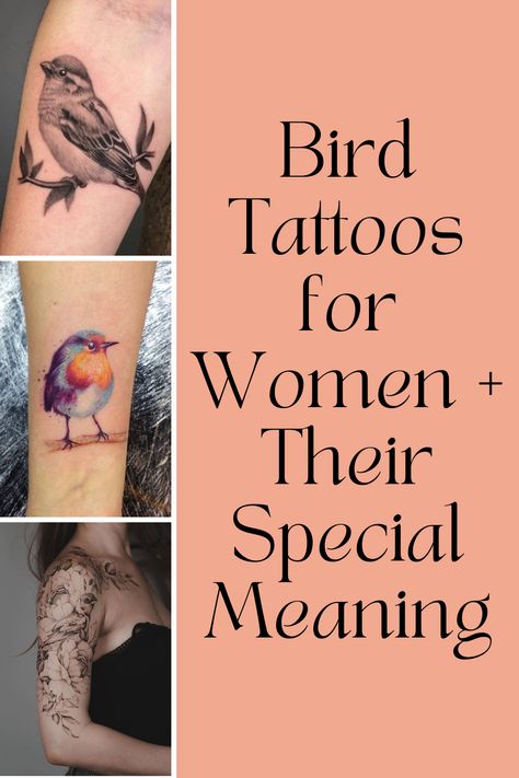 Bird Tattoos for Women + Their Special Meaning - Tattoo Glee Wrist Tattoos For Women Small Hummingbird, Bird Nature Tattoo, Bird Tattoo Symbolism, Inner Arm Bird Tattoos For Women, Dear God Make Me A Bird Tattoo, Feminine Bird Tattoos Beautiful, Birds Wrist Tattoos For Women, Pretty Bird Tattoos For Women, Meaning Of Bird Tattoos