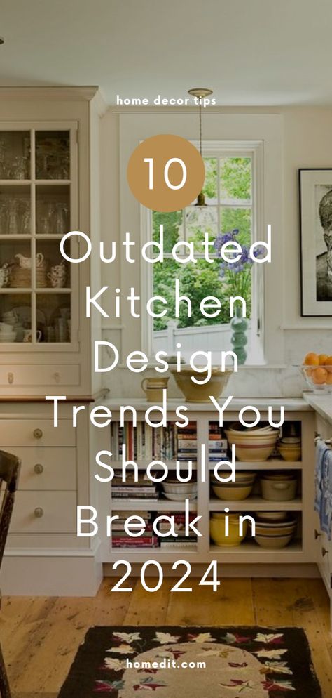 Planning a kitchen remodel or makeover, or just want to refresh your kitchen style? We’re sharing 10 outdated kitchen design rules and kitchen trends to avoid in 2024! Design your perfect modern kitchen design and contemporary kitchen with these kitchen décor ideas. White Kitchens Modern, Kitchen Trends To Avoid, Eclectic Kitchen Design, Renovation Hacks, Minimalist Diy, Best Kitchen Ideas, Outdated Kitchen, Small Bathroom Tiles, Kitchens Modern