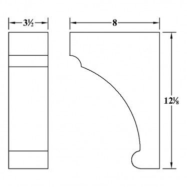 Wood corbels